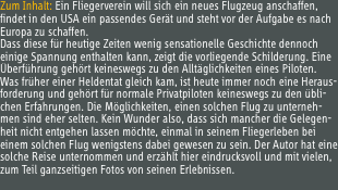Zum Inhalt: Ein Fliegerverein will