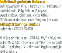 Individuell gestaltete Kalender
